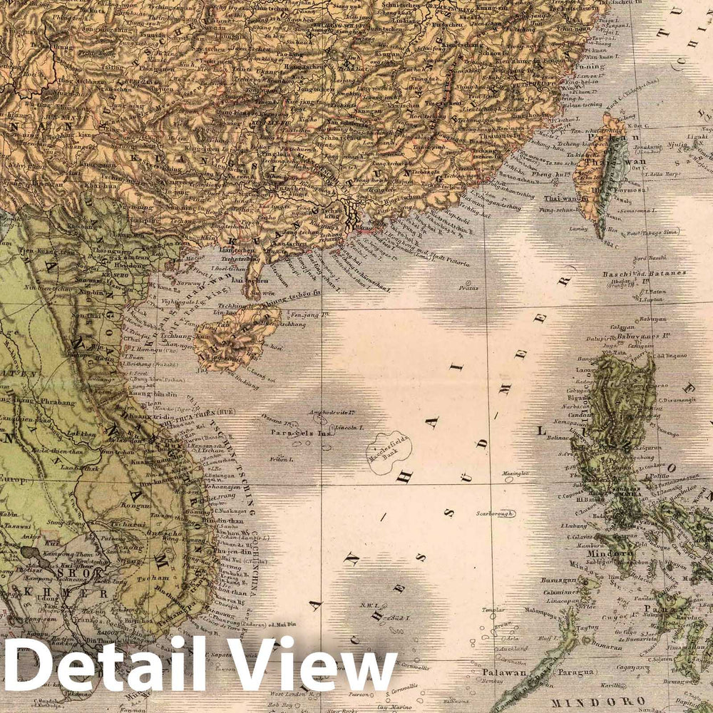 Historic Map : 1886 Southeast Asia, Japan, China, and East Indies. - Vintage Wall Art