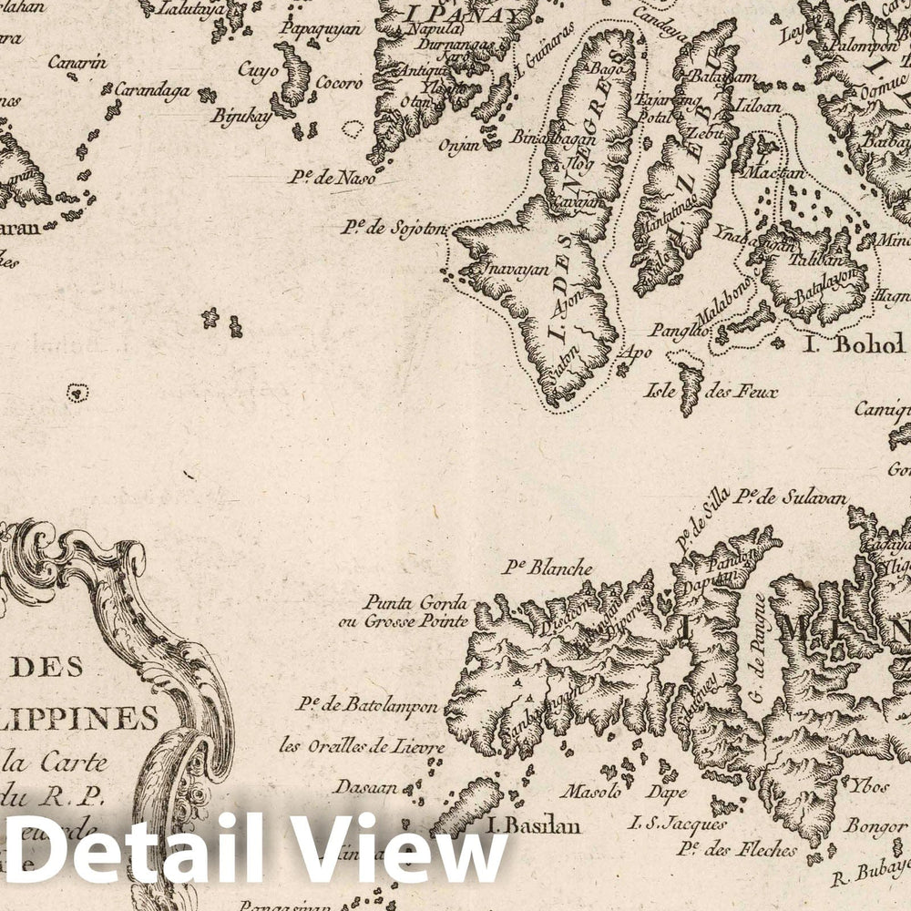 Historic Map : Philippines, , Asia 1764 Carte des Isles Philippines : Dressee sur la Carte Espagnole du R.P. Murillo de Velarde. 2 e. Feuille. , Vintage Wall Art