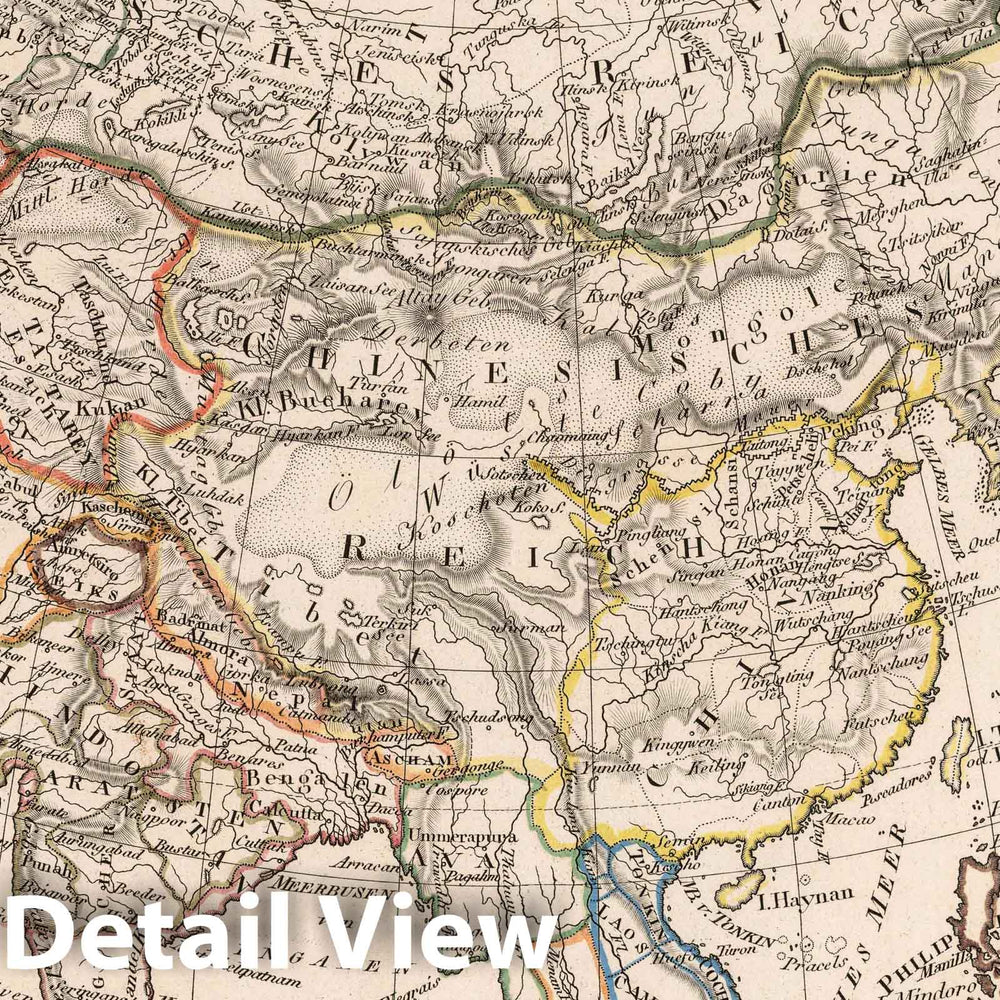 Historic Map : 1821 Asia - Vintage Wall Art