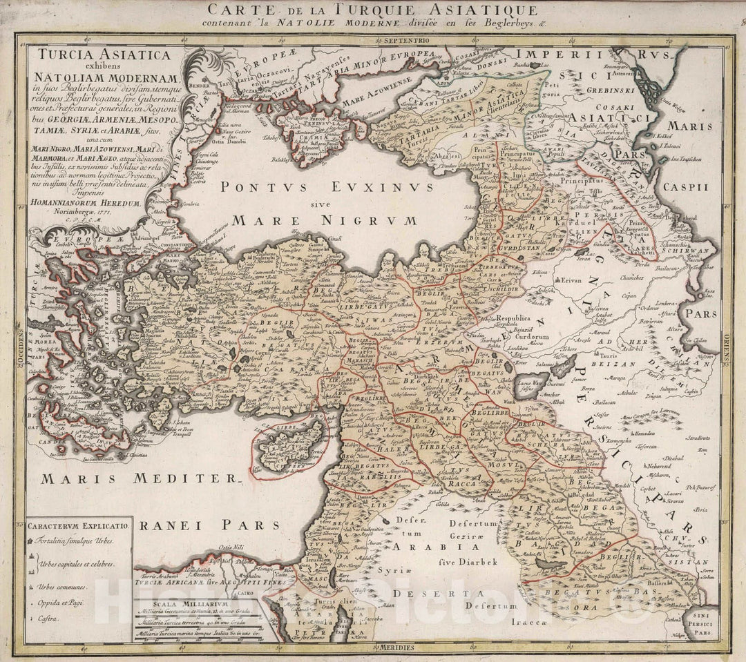 Historic Map : Turkey, 1771 Turcia Asiatica exhibems Natoliam Modernam. , Vintage Wall Art