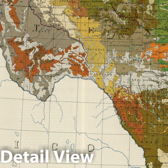 Historic Map : National Atlas - 1931 Soil Map of the United States, Section 11. Atlas of American Agriculture. - Vintage Wall Art