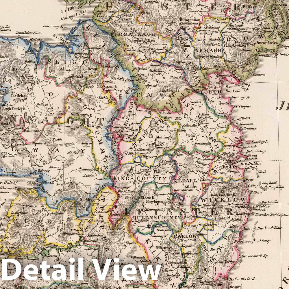 Historic Map : 1824 Ireland v1 - Vintage Wall Art