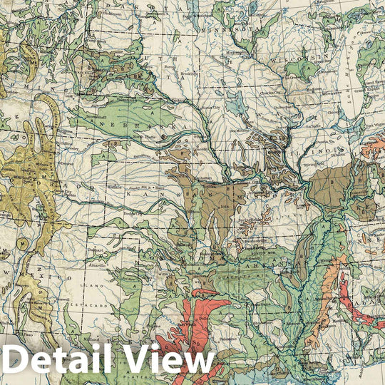 Historic Map : National Atlas - 1931 Soils without Normal Profiles. Atlas of American Agriculture. - Vintage Wall Art