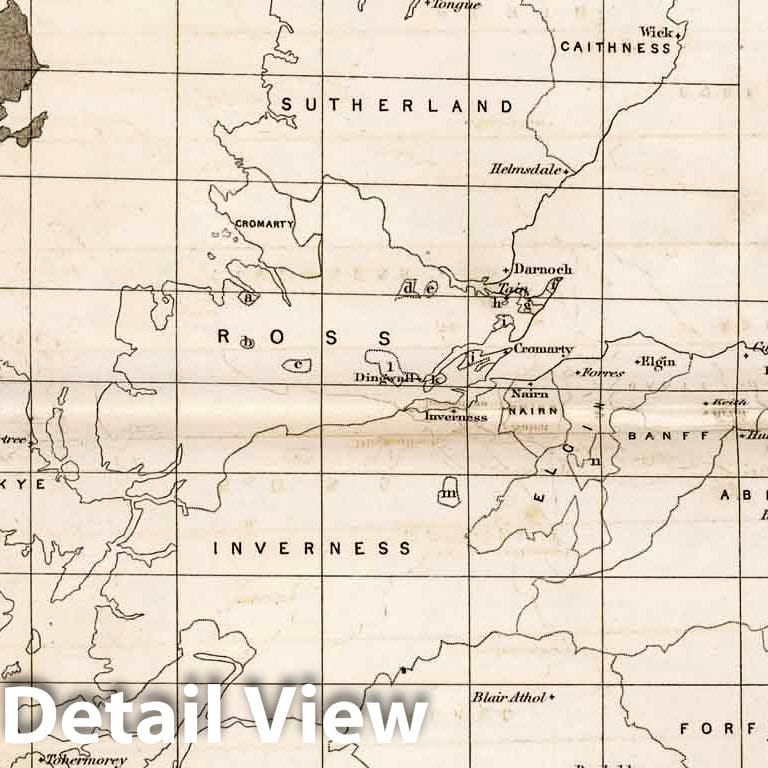 Historic Map : Survey Book - 1857 Index to the Ordnance Survey of Scotland - Vintage Wall Art