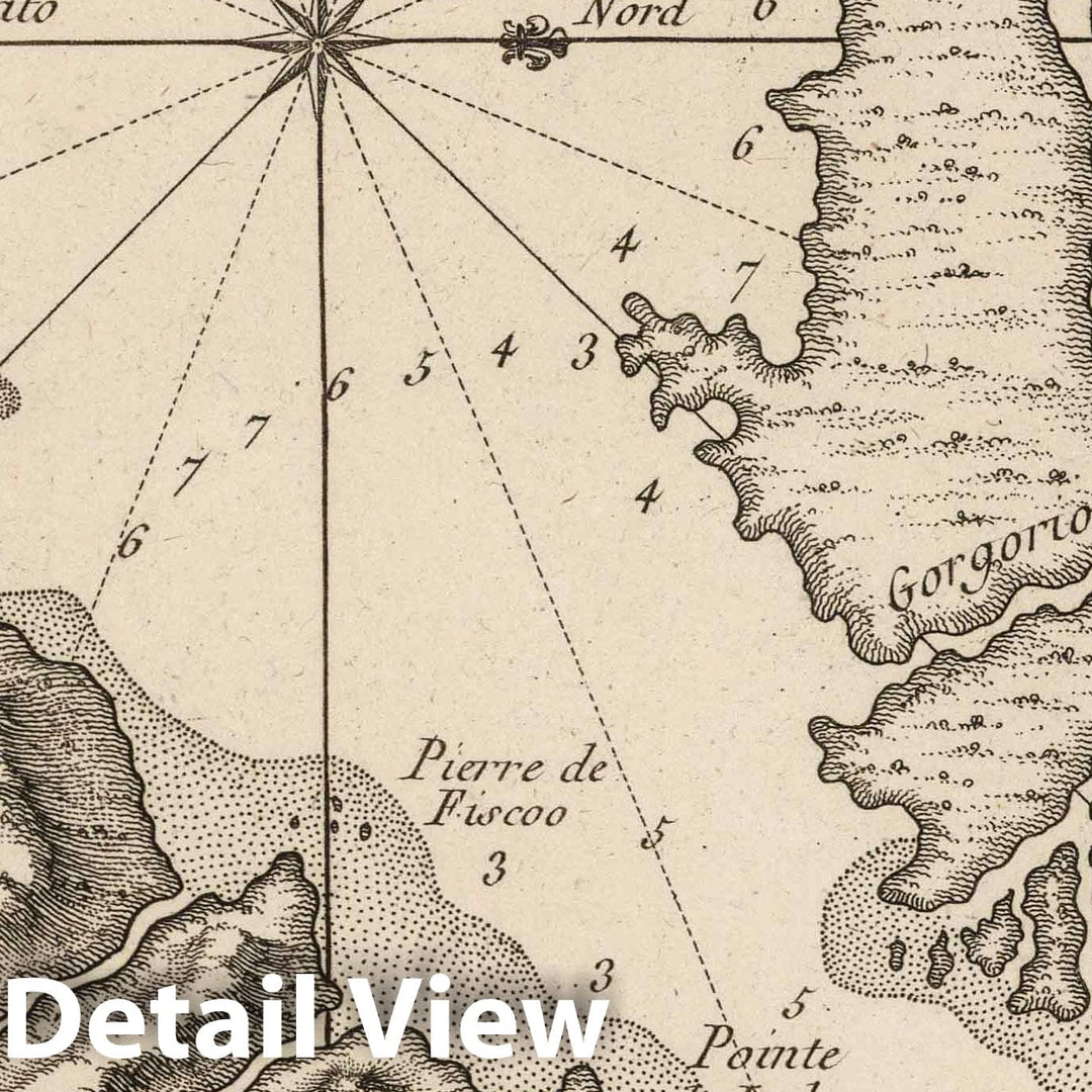 Historic Map : Colombia, 1764 Plan de la baye de Zisapata a la coste de Terre Ferme , Vintage Wall Art