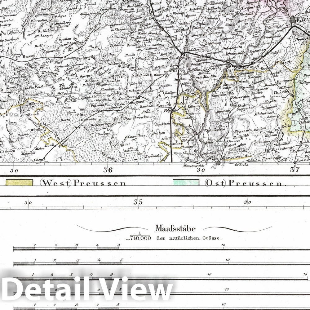 Historic Map : Germany, 1867 No. V. Deutschland, Niederlande, Belgien, Schweiz. (Germany, Netherlands, Belgium, Switzerland). , Vintage Wall Art