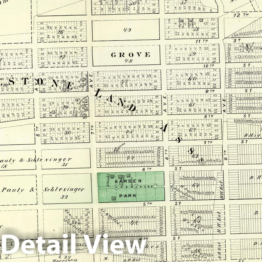 Historic Map : 1873 Whitestone Village, in Flushing. Long Island. v2 - Vintage Wall Art