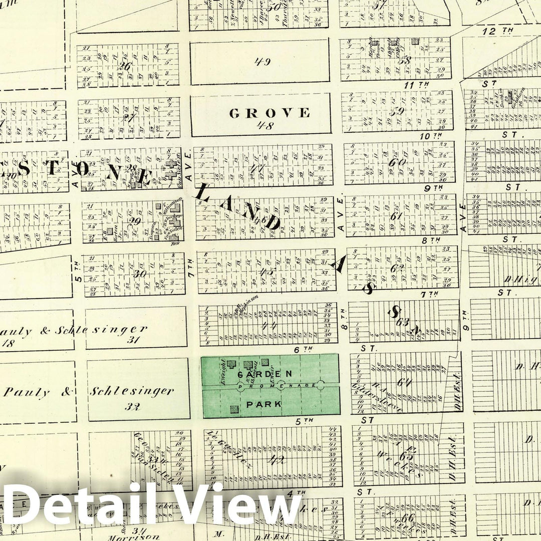 Historic Map : 1873 Whitestone Village, in Flushing. Long Island. v2 - Vintage Wall Art