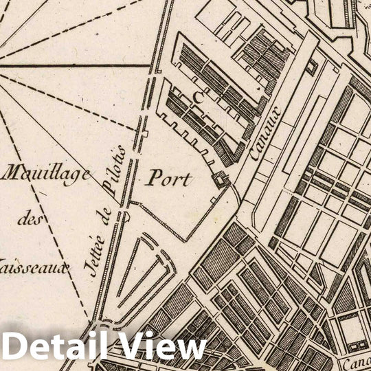 Historic Map : Netherlands , Amsterdam (Netherlands), Europe 1764 Ide?e de la ville d'Amsterdam , Vintage Wall Art