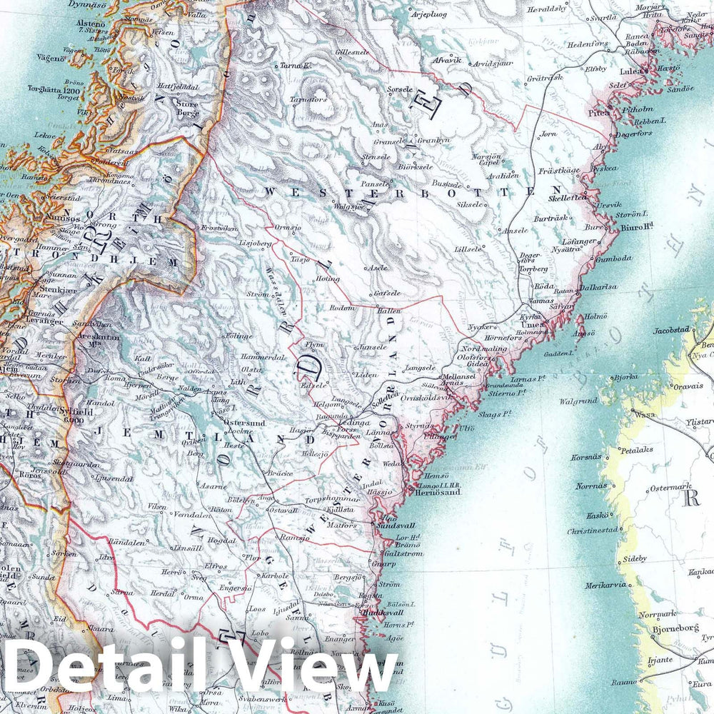 Historic Map : 1911 Sweden & Norway (Scandanavia) - Vintage Wall Art