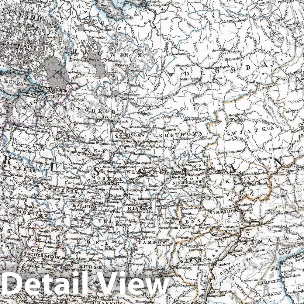 Historic Map : Sweden; Norway; Denmark; Russian Federation, Scandinavia 1867 Russland und Skandinavien. (Russia and Scandinavia). , Vintage Wall Art