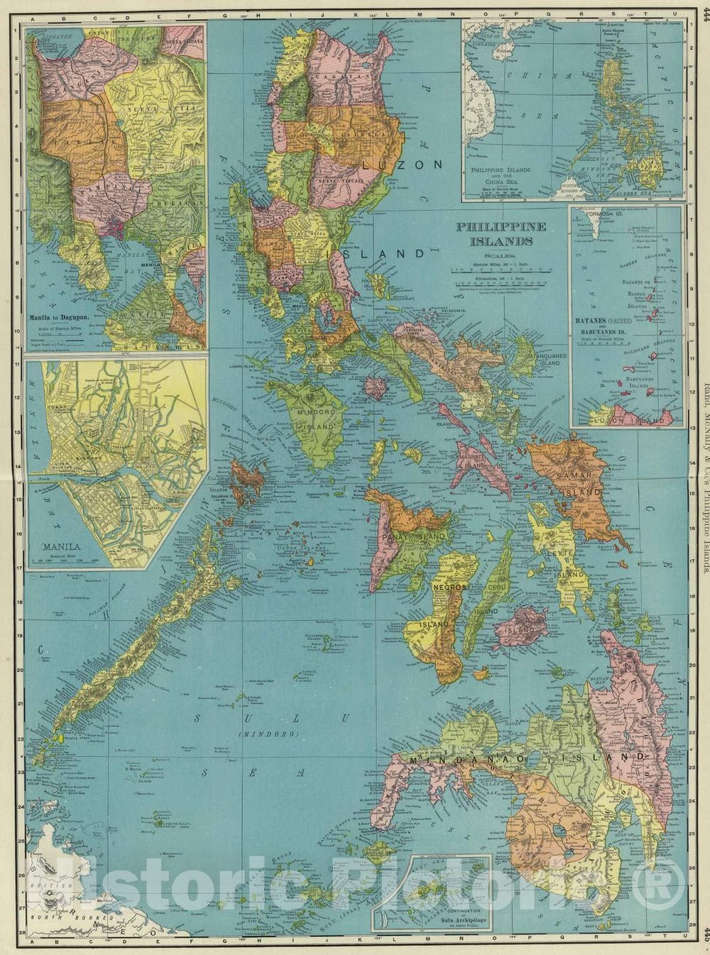 Historic Map - National Atlas - 1903 Philippines. - Vintage Wall Art