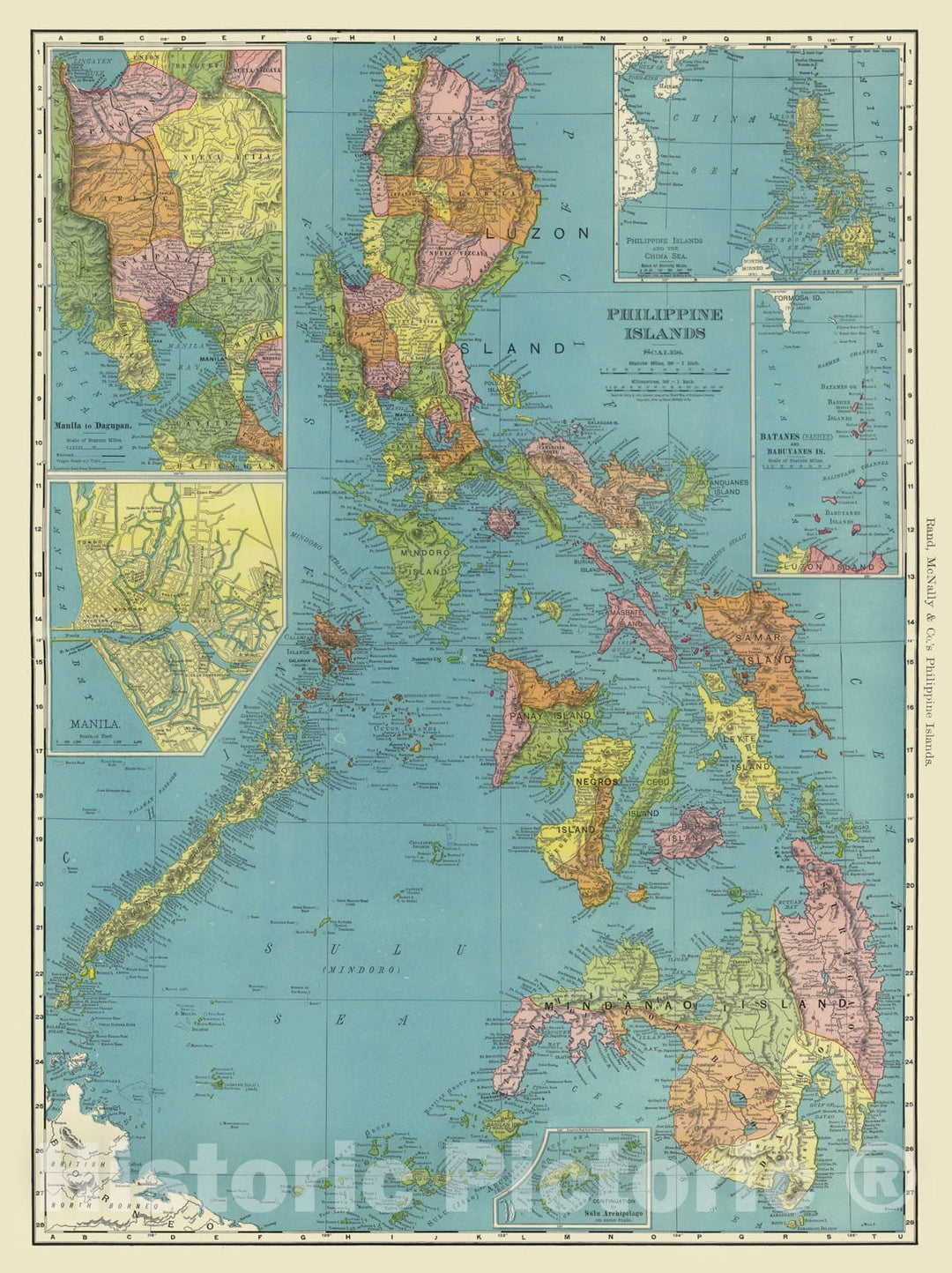 Historic Map - National Atlas - 1903 Philippines. - Vintage Wall Art