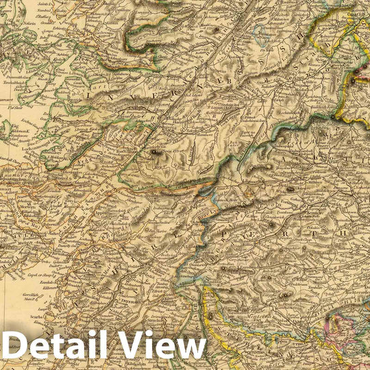 Historic Map : 1834 Inland Navigation, Rail Roads, Geology, Minerals of England & Wales. - Vintage Wall Art