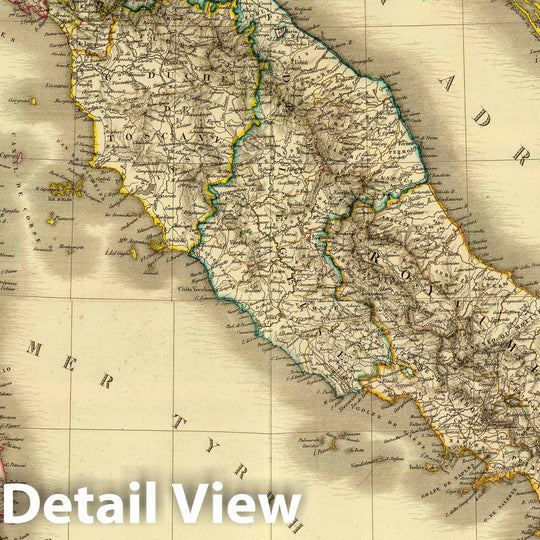 Historic Map : Italy; Switzerland, Balkan Peninsula 1826 Composite: Italie, Suisse, Illyrie. , Vintage Wall Art