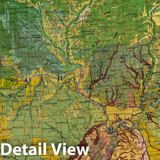 Historic Map : National Atlas - 1931 Soil Map of The United States, Section 7. Atlas of American Agriculture. - Vintage Wall Art