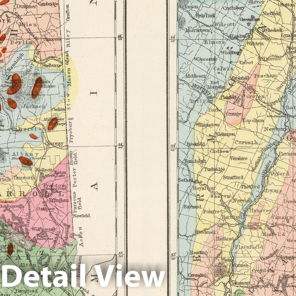 Historic Map : 1877 Trees in New Hampshire. Agriculture in New Hampshire. - Vintage Wall Art