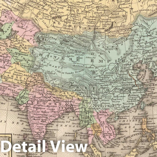 Historic Map : Asia. (Inset) Australia, 1836 Atlas v1