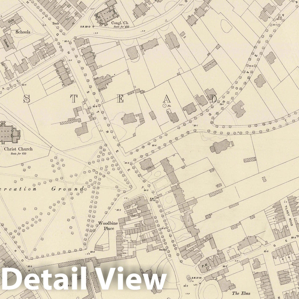 Historic Map : Ordnance Survey Maps, London, Five feet to The Mile. London Sheet IV.54, 1895 City Atlas - Vintage Wall Art