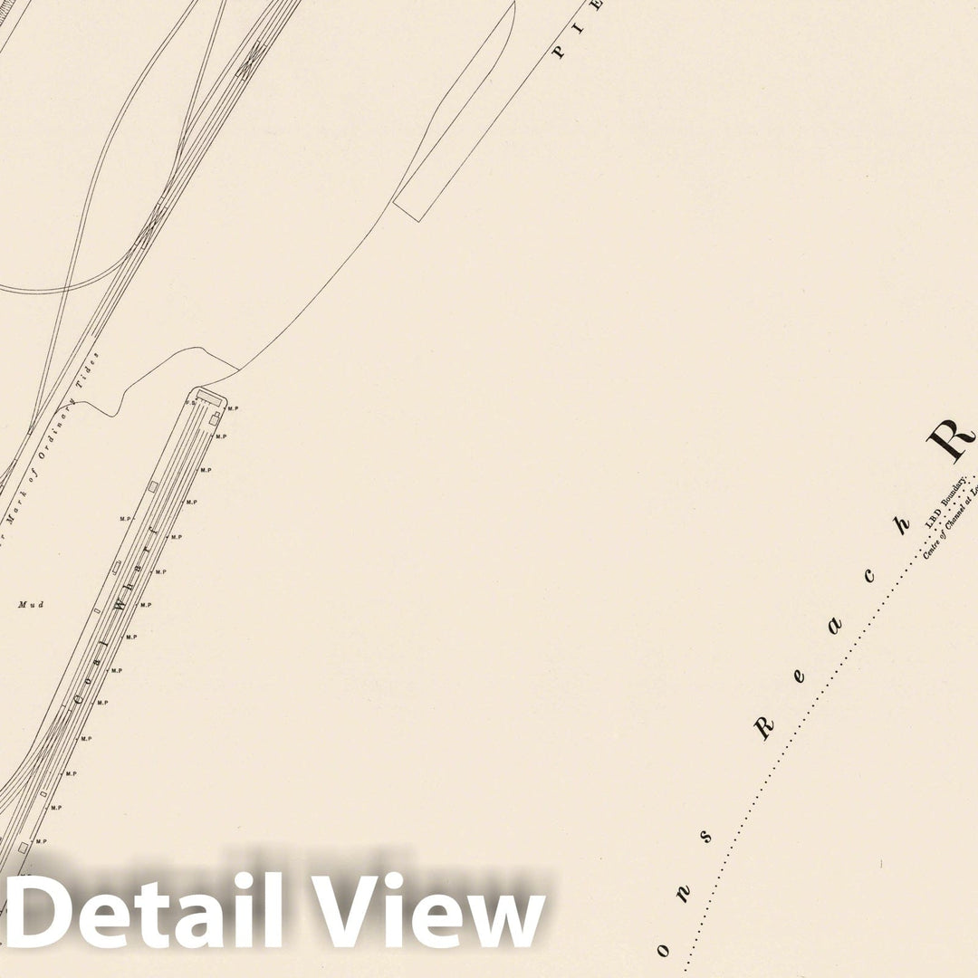 Historic Map : Ordnance Survey Maps, London, Five feet to The Mile. London Sheet VIII.78, 1895 City Atlas - Vintage Wall Art