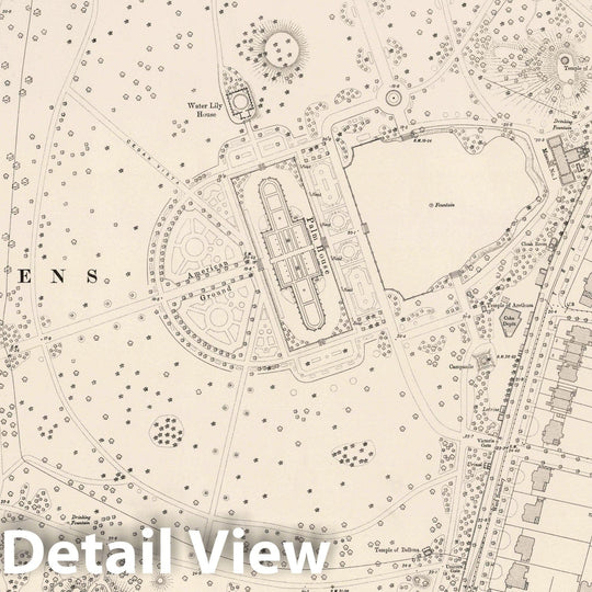 Historic Map : Ordnance Survey Maps, London, Five feet to The Mile. London Sheet X.21, 1895 City Atlas - Vintage Wall Art