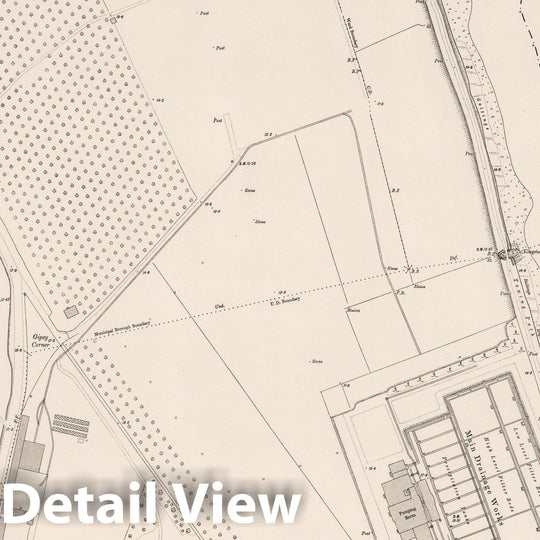 Historic Wall Map : Ordnance Survey Maps, London, Five feet to The Mile. London Sheet X.22, 1895 City Atlas - Vintage Wall Art