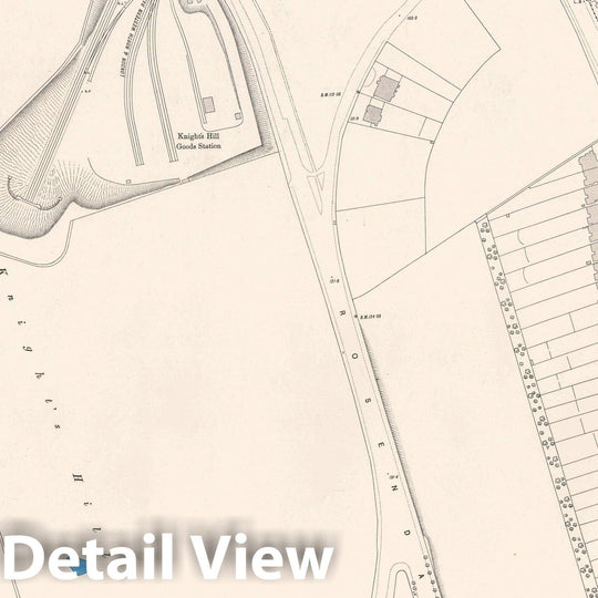 Historic Map : Ordnance Survey Maps, London, Five feet to The Mile. London Sheet XI.85, 1895 City Atlas - Vintage Wall Art