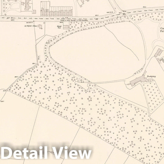 Historic Map : Ordnance Survey Maps, London, Five feet to The Mile. London Sheet XV.25, 1895 City Atlas - Vintage Wall Art