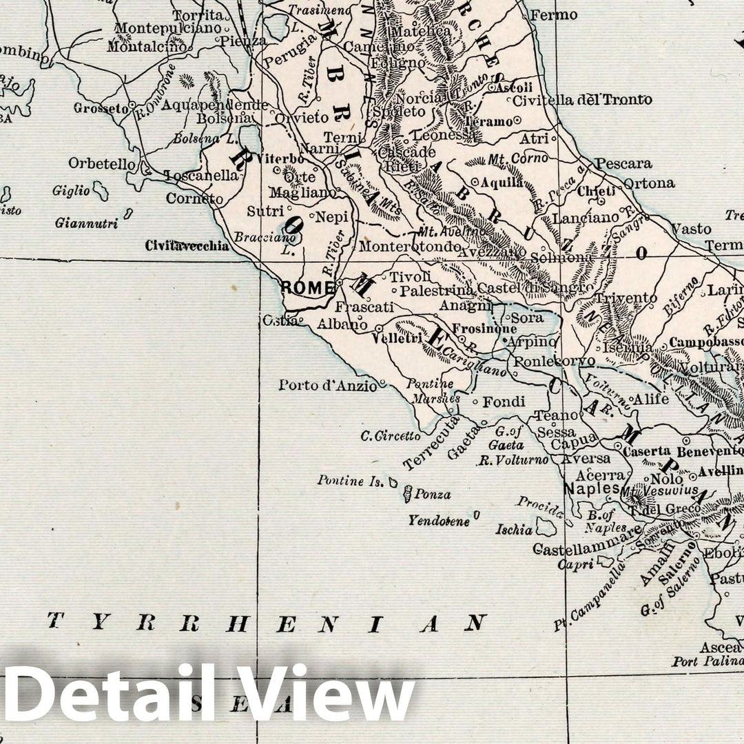 Historic Map : Italy. (to accompany) The Columbian World's Fair Atlas Published for: Wood Brothers Cash Store Unadilla, New York, 1893 Atlas - Vintage Wall Art