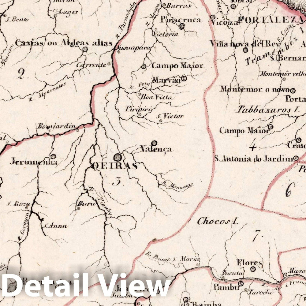 Historic Map : Brazil, , South America L. Das kaiserthum Brasilien. Provinz 2-10, 1830 Atlas , Vintage Wall Art