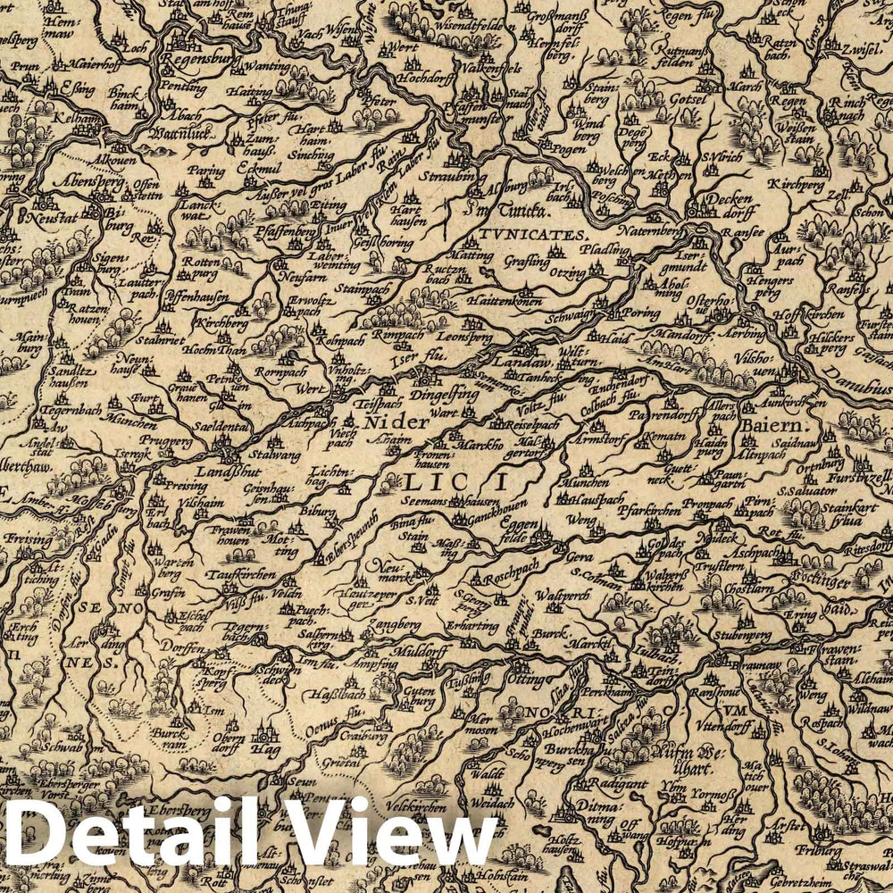 Historic Map : Germany, Bavaria , Germany Bavariae, Olim Vindeliciae, Delineationis Compendium Ex Tabula Philippi Apiani Math. Cum Privilegio, 1608 Atlas , Vintage Wall Art