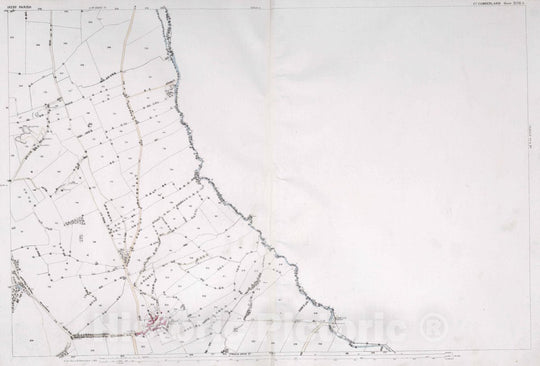 Historic Map : Ireby Parish. Co. Cumberland. Sheet XLVII.1, 1865 Atlas - Vintage Wall Art