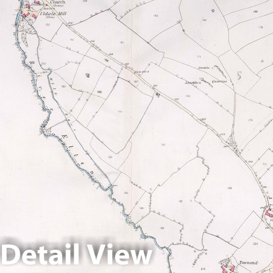 Historic Map : Uldale Parish. Co. Cumberland. Sheet XLVII.1, 1865 Atlas - Vintage Wall Art