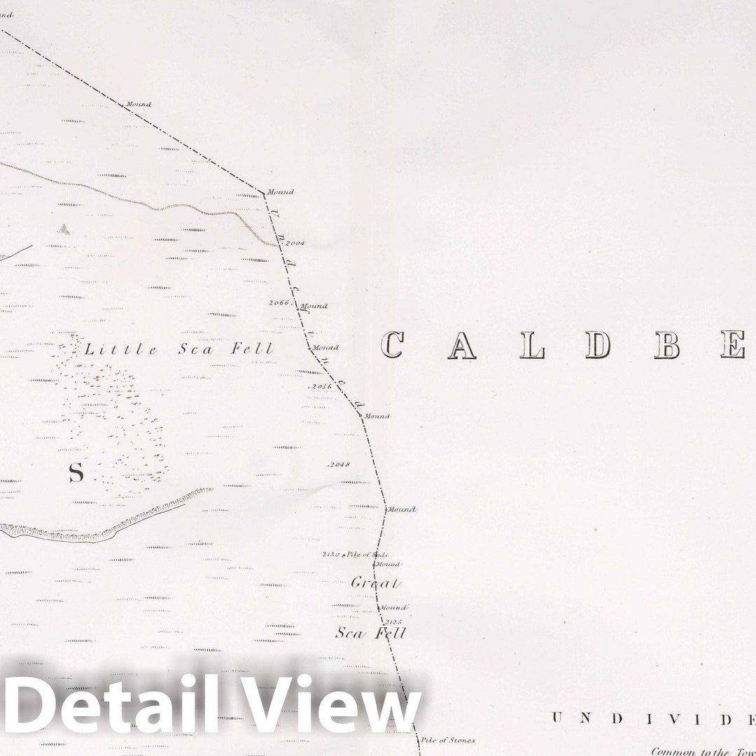 Historic Map : Uldale Parish. Co. Cumberland. Sheet XLVII.11. Sheet XLVII.7, 1865 Atlas - Vintage Wall Art