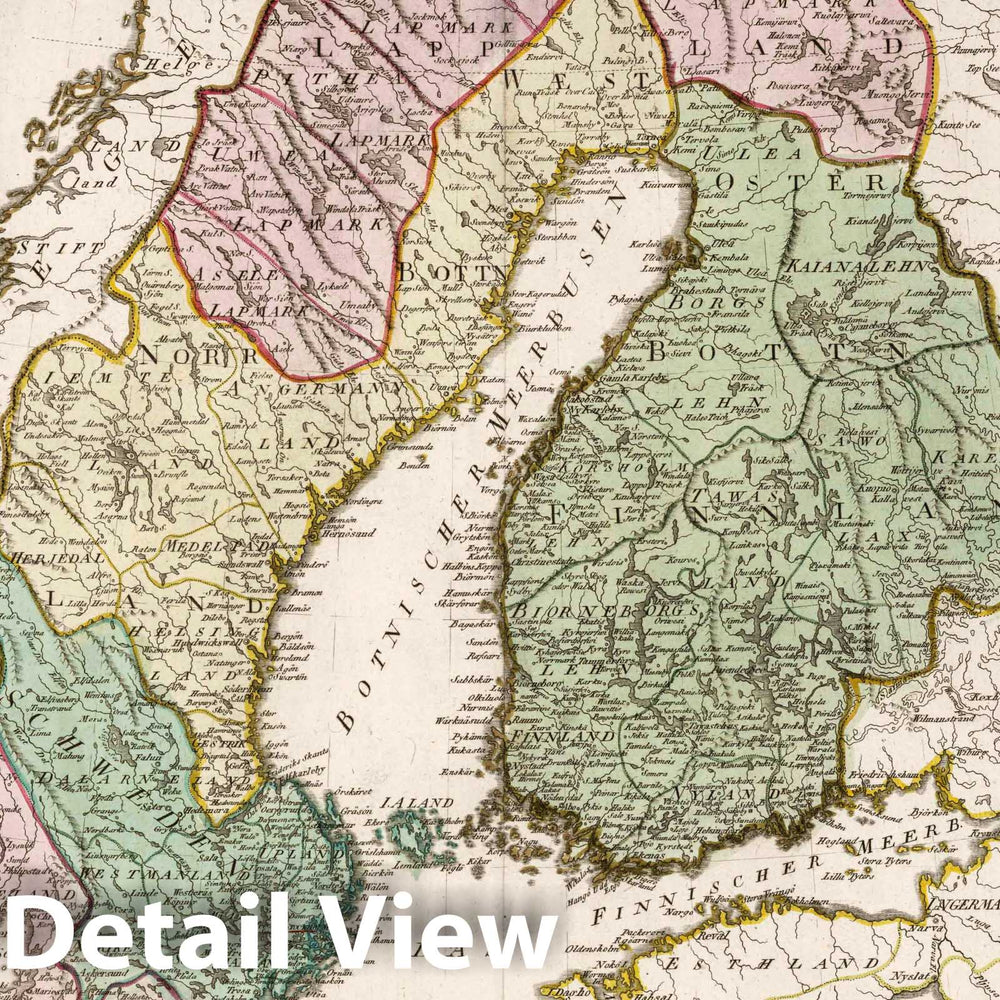 Historic Map : Sweden, XXVI. Karte von Koenigreiche Schweden, 1796 Atlas , Vintage Wall Art