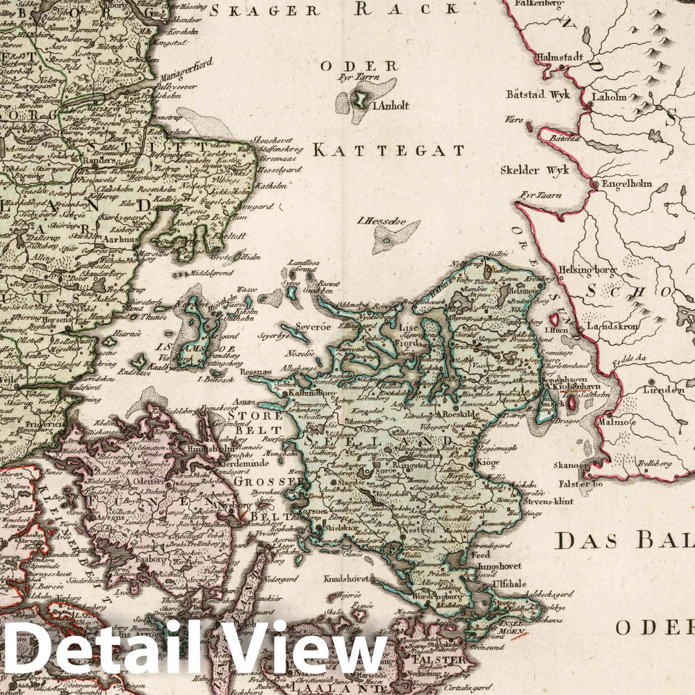 Historic Map : Denmark, XXVI. Karte Von Dem Koenigreiche Daenemark, 1796 Atlas , Vintage Wall Art