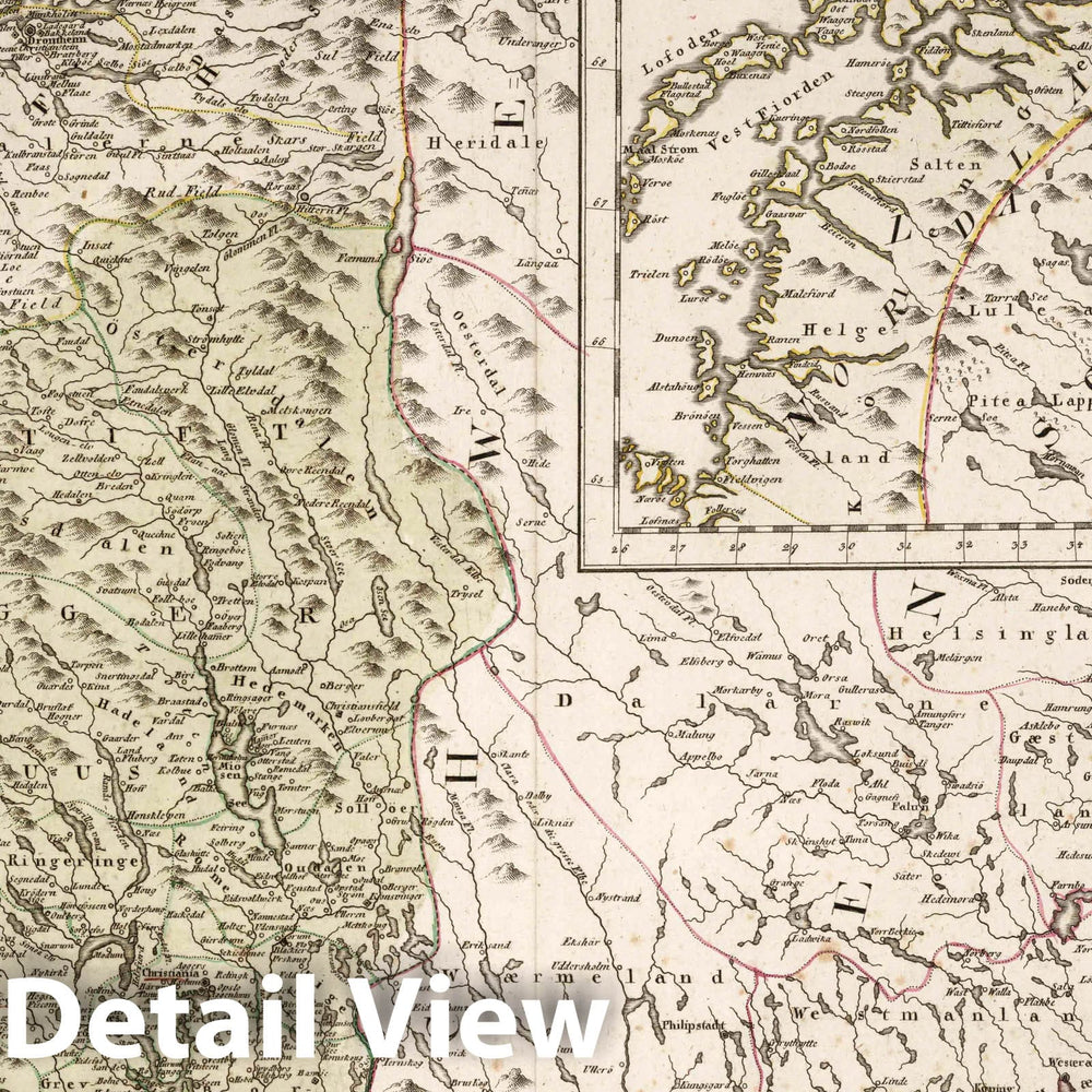 Historic Map : Norway, XXVI. Karte Von Dem Koenigreiche Norwegen, 1796 Atlas , Vintage Wall Art