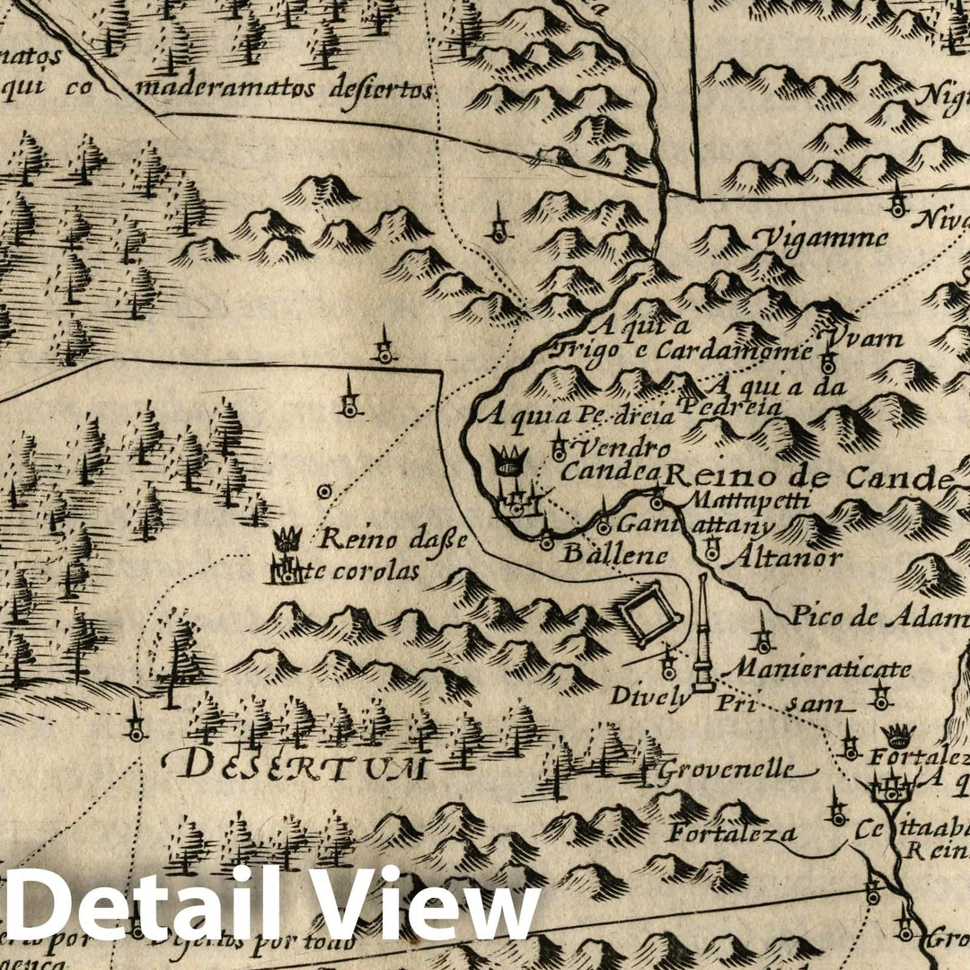 Historic Map : Sri Lanka, Ceilan Insula. (to accompany) Atlas Minor Gerardi Mercatoris, 1607 Atlas , Vintage Wall Art