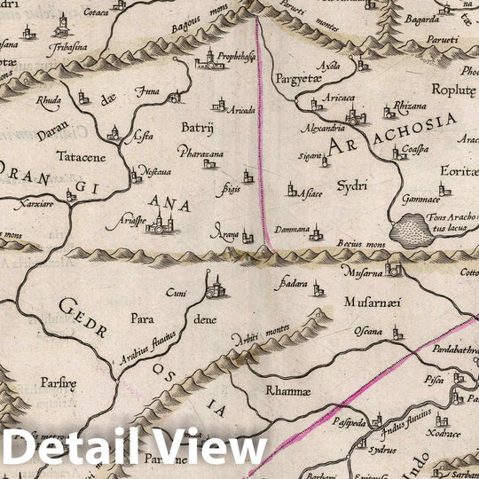 Historic Map : Afghanistan, Asiae, IX Tab. Tabvlarvm Ptolemaicarvm delineatio, 1618 Atlas , Vintage Wall Art