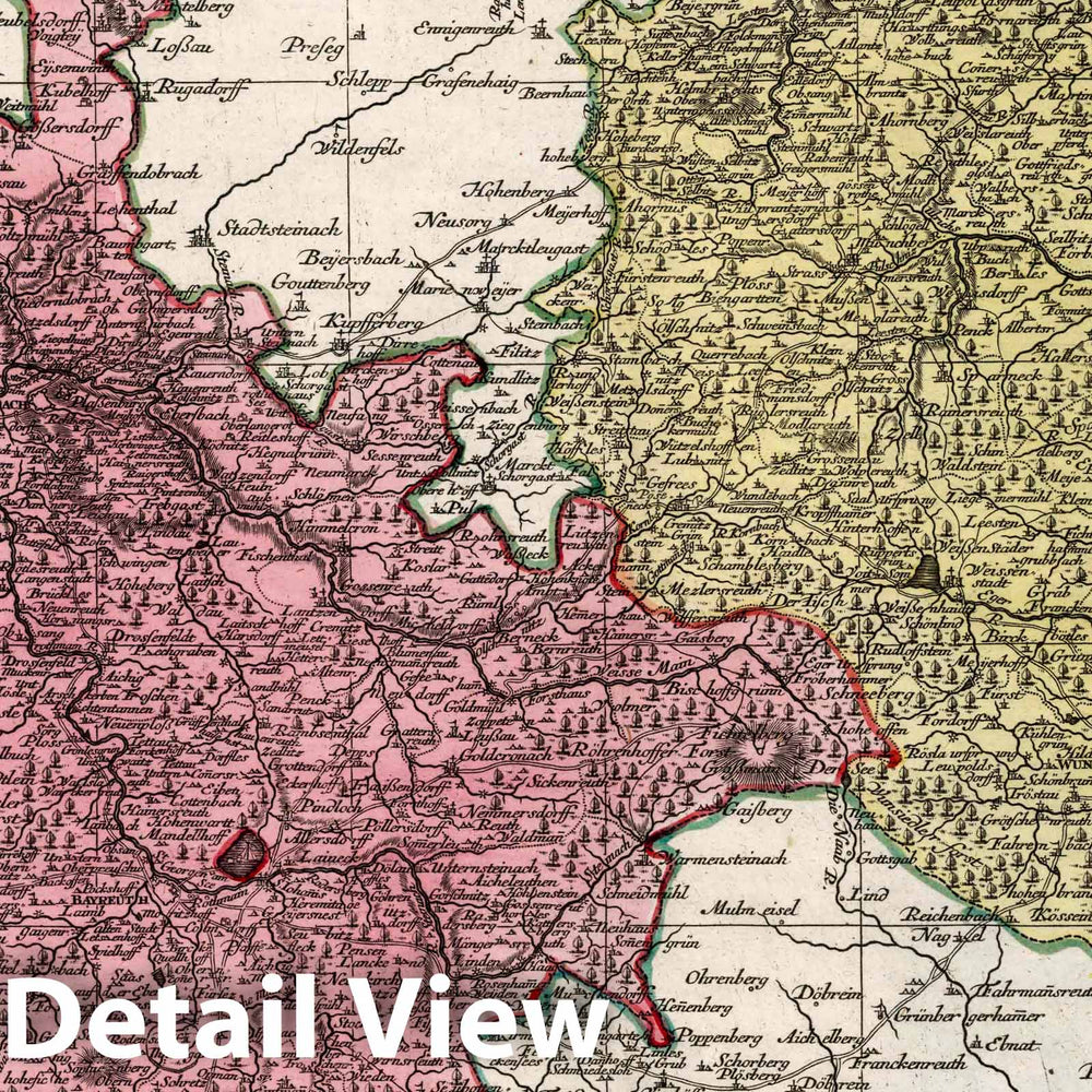 Historic Map : Brandenburg , Germany 26. Brandenburgico = Culmbacensis sive Baruthini, 1750 Atlas , Vintage Wall Art