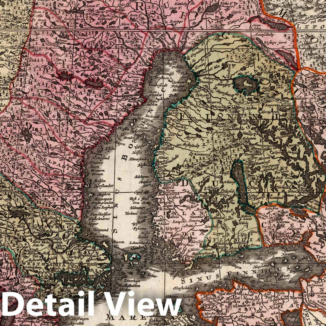 Historic Wall Map : Norway, Scandinavia 46. Synopsis Plagae Septemtrionalis sive Sueciar Daniae et Norwegiae Regn, 1730 Atlas , Vintage Wall Art