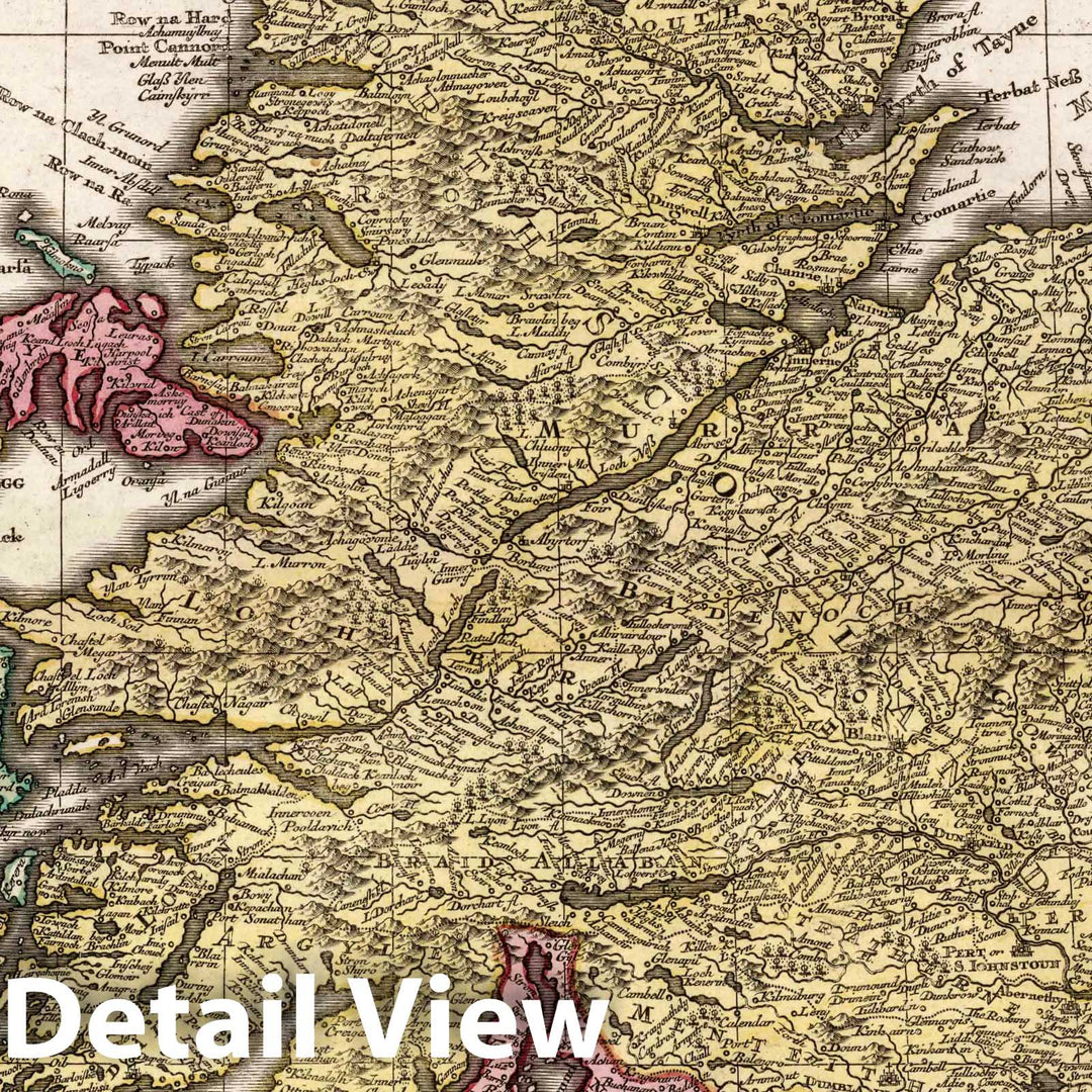 Historic Map : Scotland, 37. Nova et accurata totius Regni Scotiae, 1740 Atlas , Vintage Wall Art