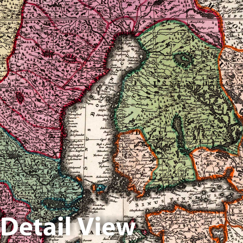 Historic Map : Denmark, Scandinavia Synopsis Plagae Septemtrionalis sive Suiciae Daniae, 1727 Atlas , Vintage Wall Art