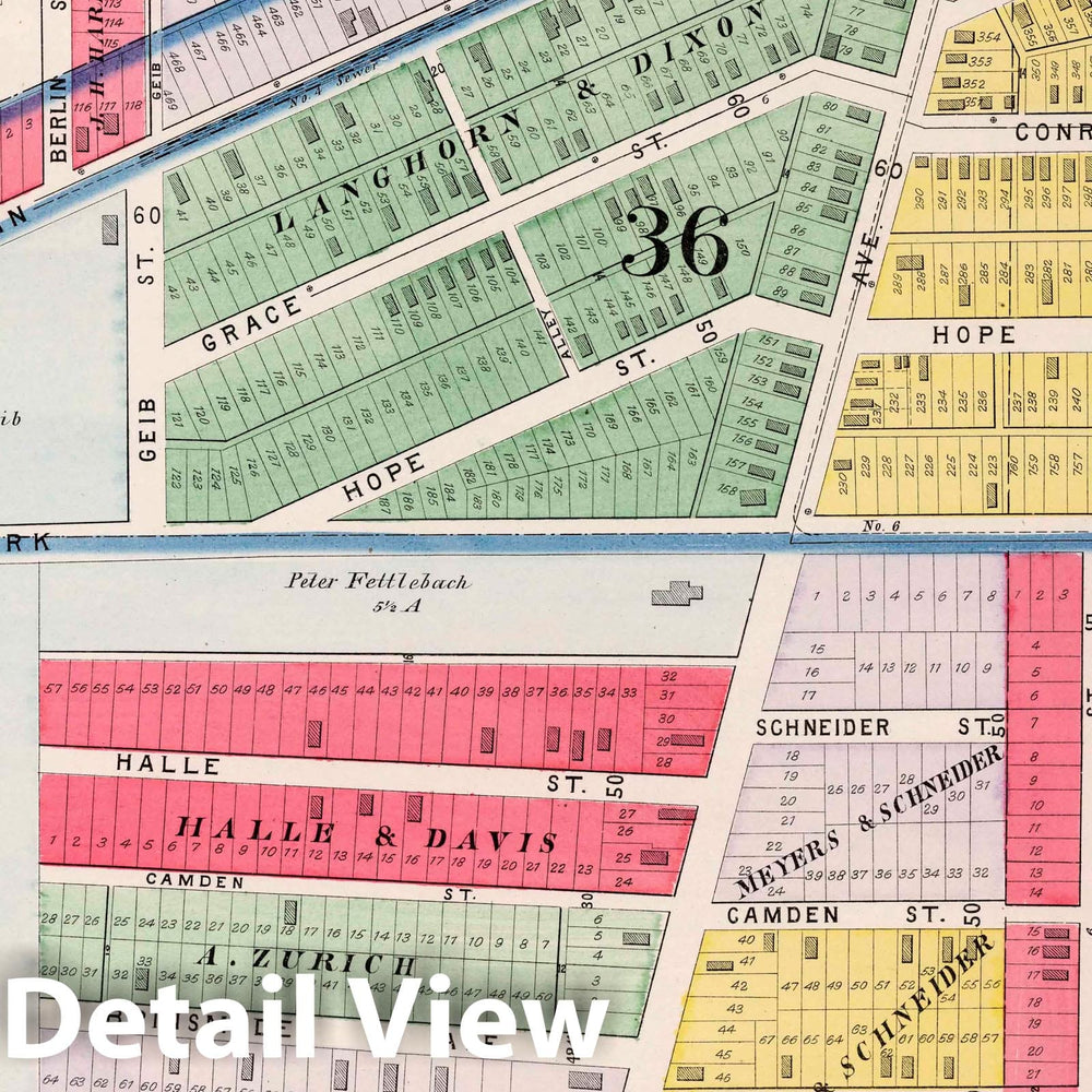 Historic Map : Part 51. City of Cleveland, 1892 Atlas - Vintage Wall Art