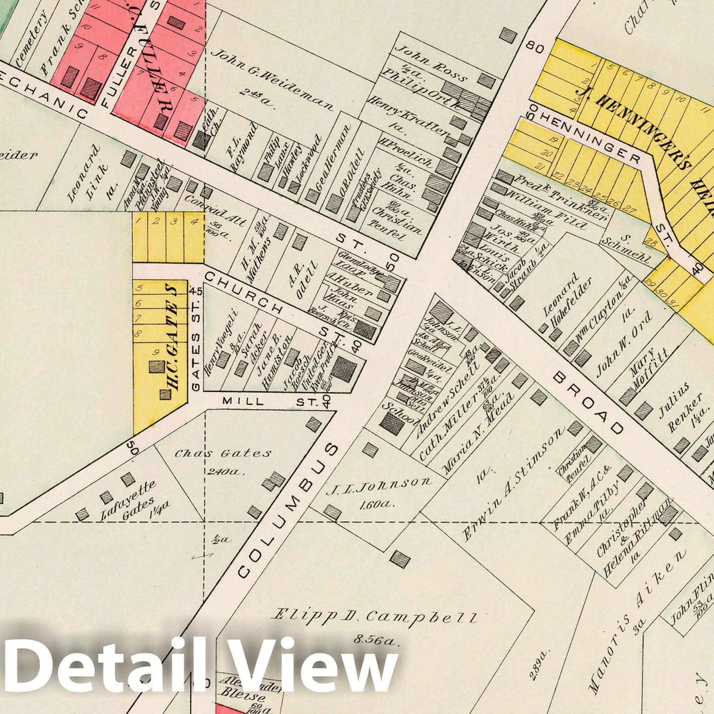 Historic Map : South Brooklyn, 1892 Atlas - Vintage Wall Art