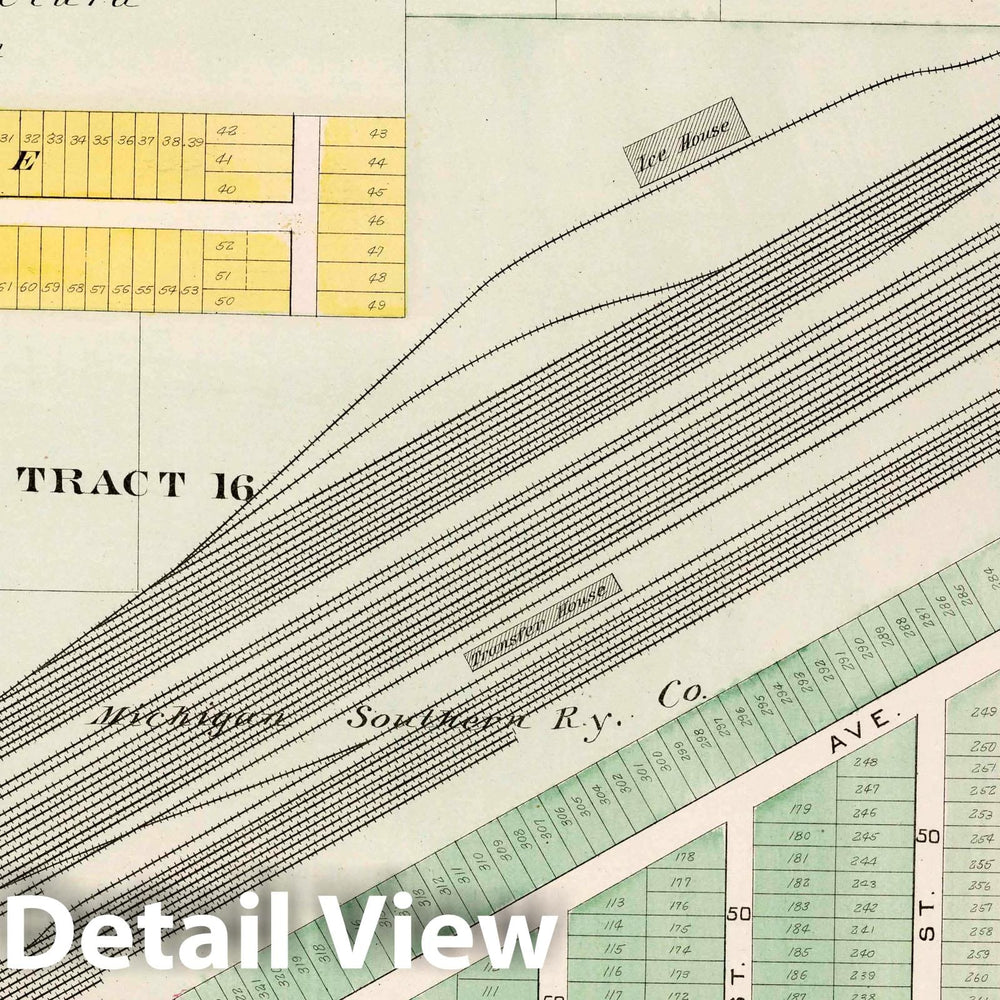 Historic Map : Part 4. Collinwood, 1892 Atlas - Vintage Wall Art