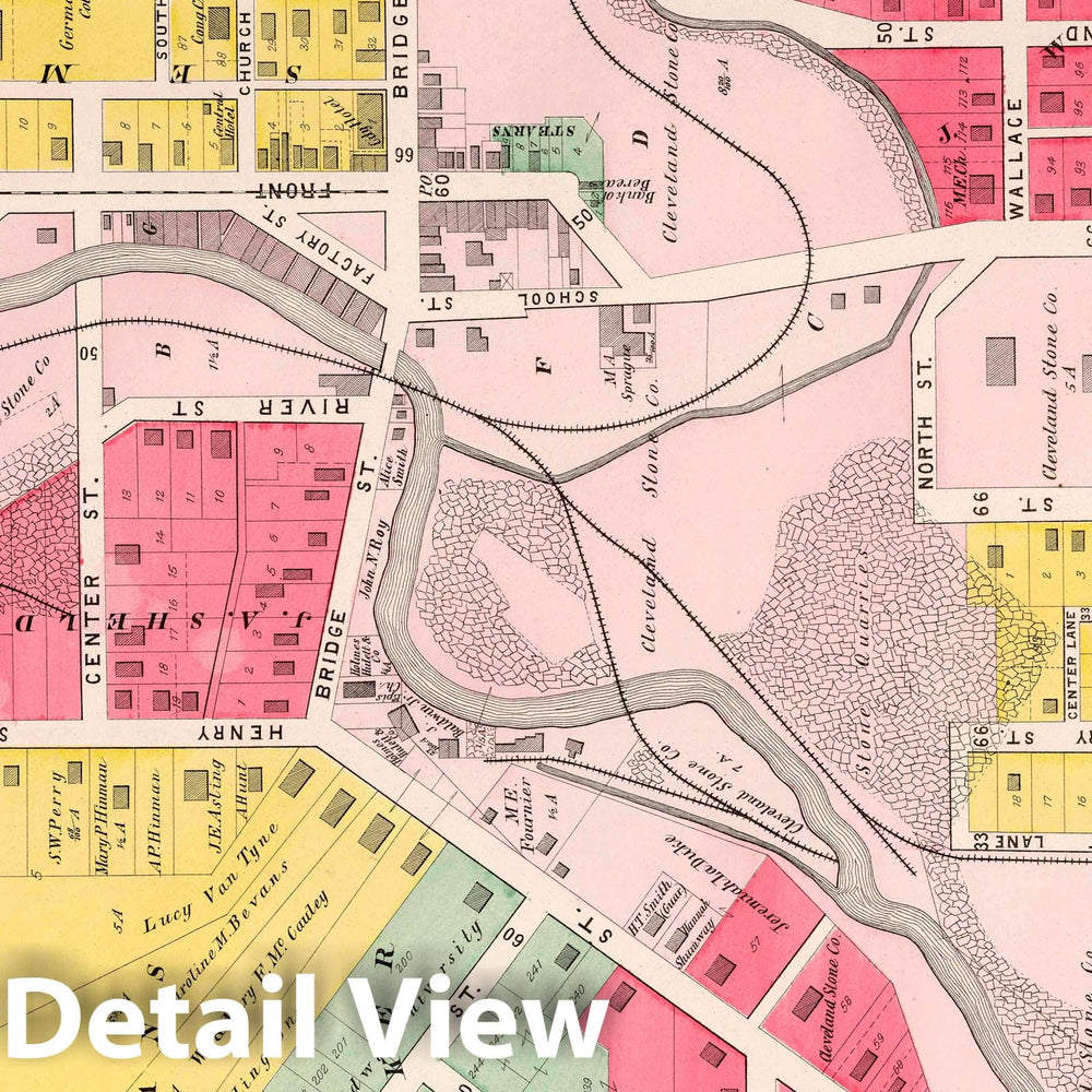 Historic Map : Part 2. Berea, 1892 Atlas - Vintage Wall Art