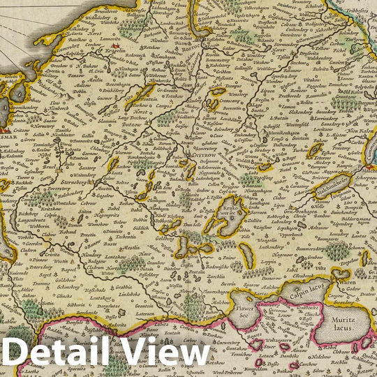 Historic Map : Germany, Atlas Maior Sive Cosmographia Blaviana, Qua Solvm, Salvm, Coelvm, Accvratissime Describvntvr. Meklenbvrg Dvcatvs, 1665 Atlas , Vintage Wall Art