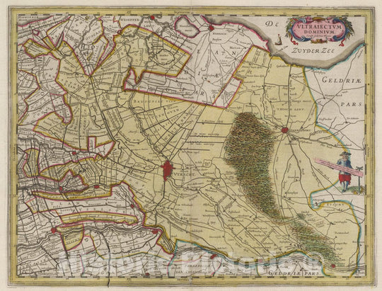 Historic Map : Netherlands, Atlas Maior Sive Cosmographia Blaviana, Qua Solvm, Salvm, Coelvm, Accvratissime Describvntvr. Vltraiectvm Dominivm, 1665 Atlas , Vintage Wall Art