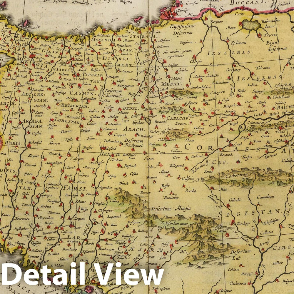 Historic Map : Persia, sive Sophorvm Regnvm, 1665 Atlas - Vintage Wall Art